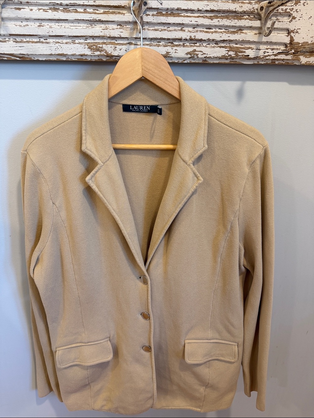 Ralph Lauren Cotton-Blend Sweater Blazer Size XL - Picture 2 of 10